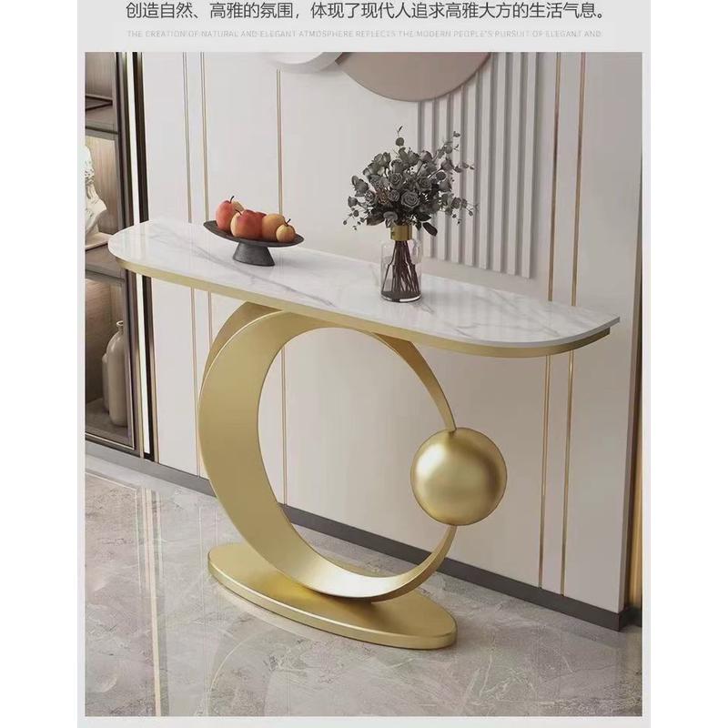 意高档岩板入户玄关桌轻奢靠墙条案现代简约式摆件桌客厅隔断桌子