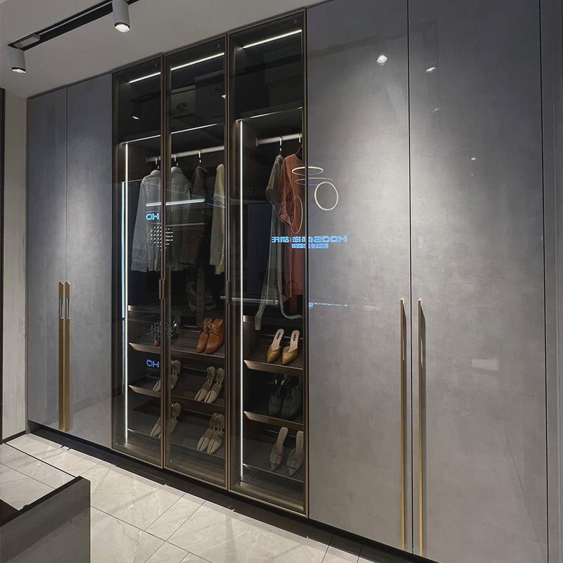 北京整体衣柜橱柜定制pet门板耐斯诺石板厨房全屋定制柜门简约风