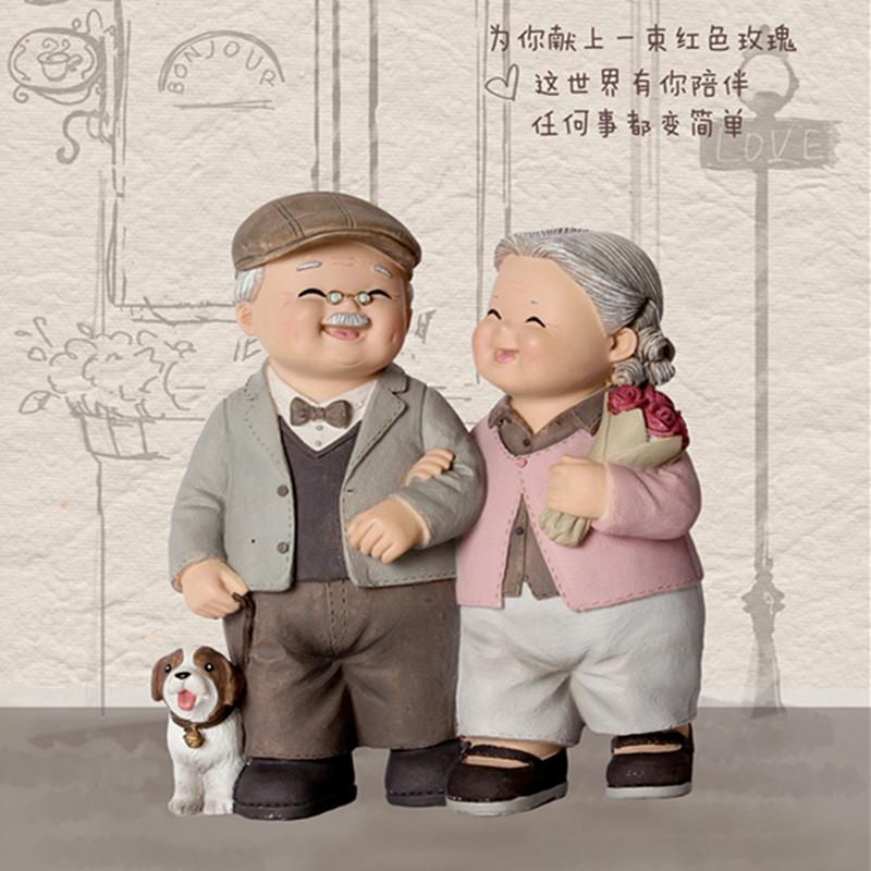 一周年纪念礼物情侣摆件送男朋友生日老人奶奶闺蜜结婚纪念日礼品