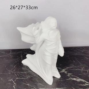 雕塑抽象艺术摆件酒店售楼处人饰品 现代简约样板房间客厅影子软装