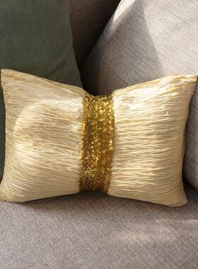 56pc时尚抱枕蝴蝶结亮片头欧式抱枕轻奢客厅沙发靠垫床头ins大靠