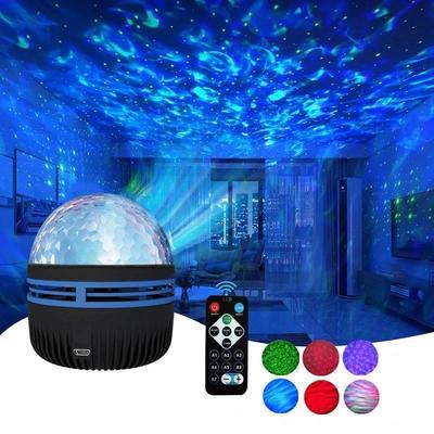 LED Water Pattern Starry Sky Projector Light Star Moon Lamp