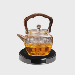 艾玛诗新款电陶炉t6围炉煮茶耐热玻璃茶壶侧把壶家用室内煮茶炉