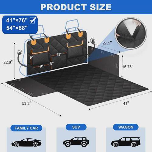 宠物衬垫汽车货物垫防水防脏防滑宠物狗狗座套后备箱越野轿车卡车