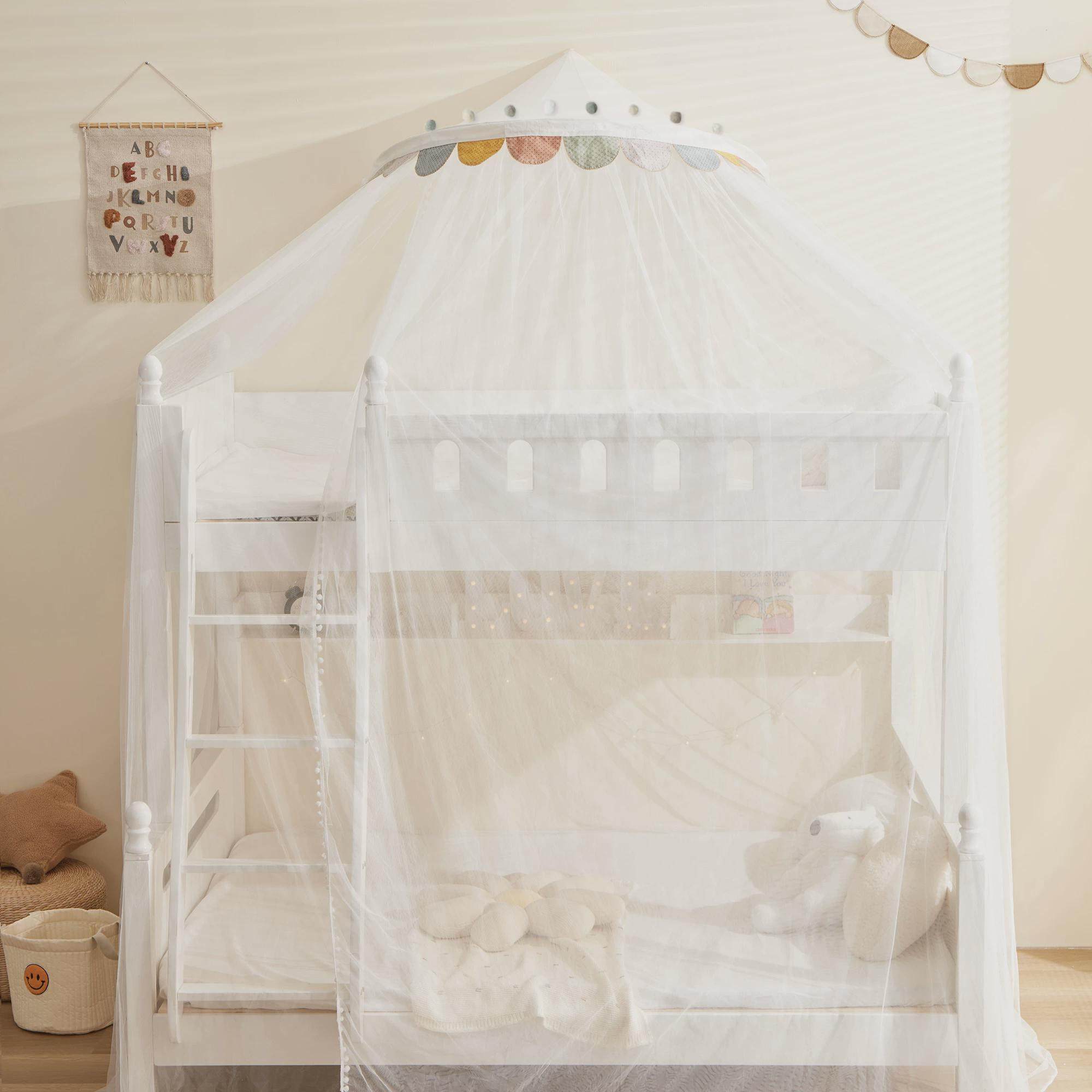 53N儿童蚊帐上下铺子母床双层学生高低床梯形家用免安装一体式其,床上用品,蚊帐,淘宝优惠券,粉丝福利购,淘宝优惠卷