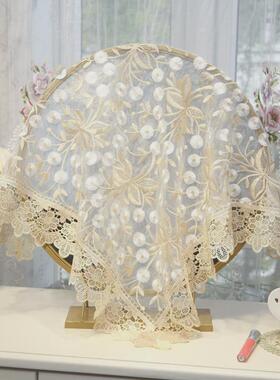 a524梳妆台遮镜罩遮镜布遮镜帘家用布罩布盖巾挡镜子遮镜子的布艺