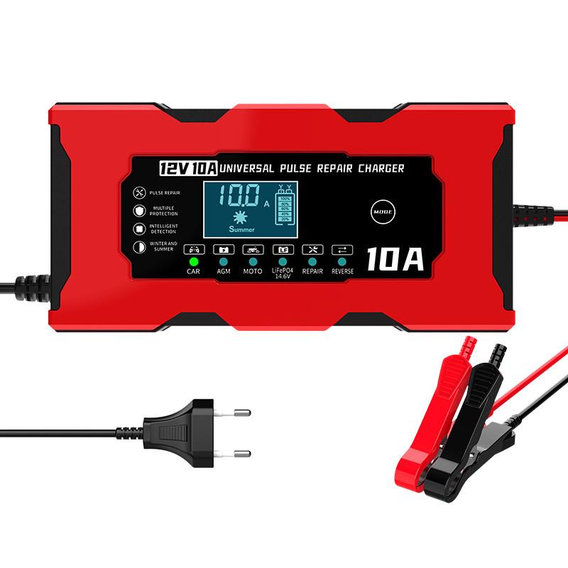 12v10a充电器14.6v10a摩托车锂充电器铁充电器汽车充电器