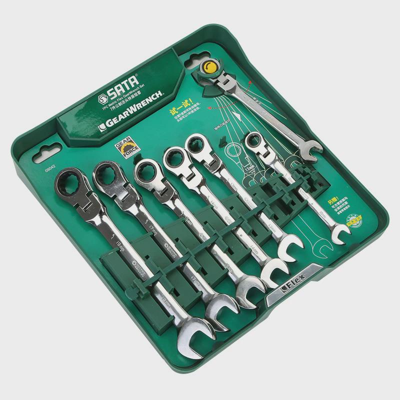 世达工具汽修汽保组合套装活头开扳手口快套筒组套汽车维修09042