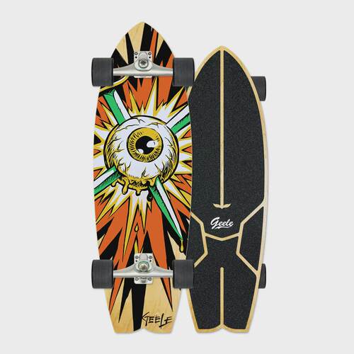 geelecarveryow陆地初学者滑板cx4冲浪板冲浪训练板31英寸免蹬