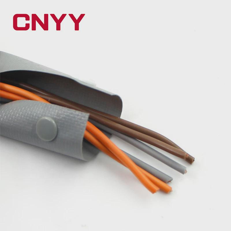 pc系列灰色扣式式束带pvc按扣套管电线保护套塑料卷结电线包线布