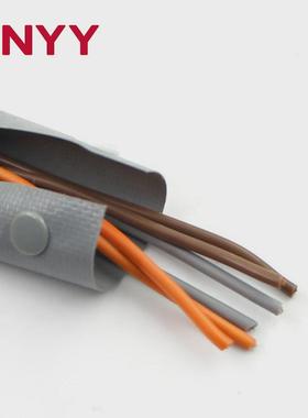 PC系列灰色扣式结束带PVC按扣套管电线保护套塑料卷式电线包线布