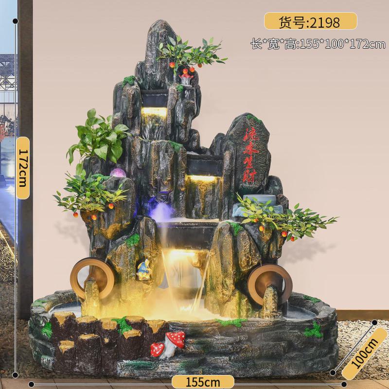 z54g假山流水喷泉循环水办公室庭院客厅阳台公司鱼缸造景水景摆件