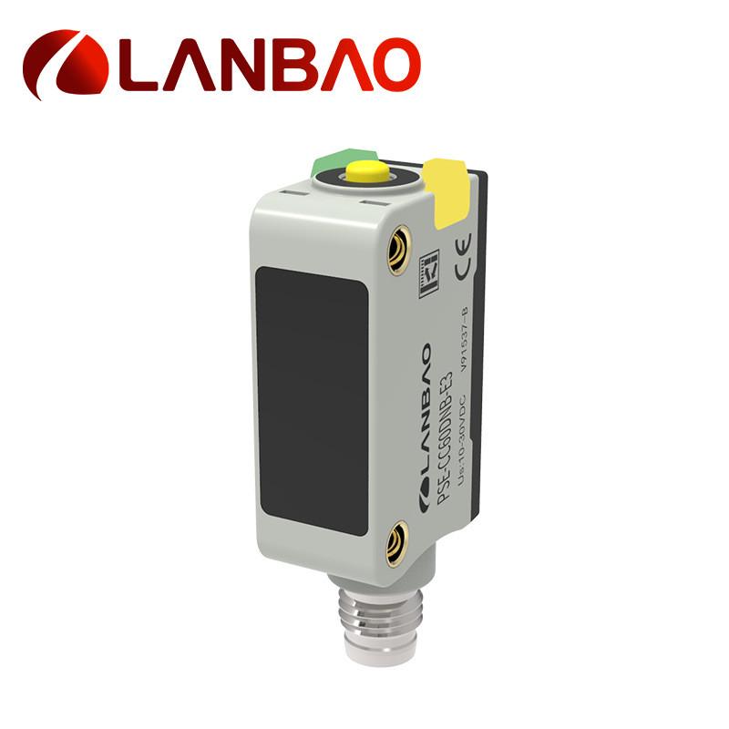 热销兰宝开关PSE-CC60小方形TOF红外激光PNP插件24V智能光电传感