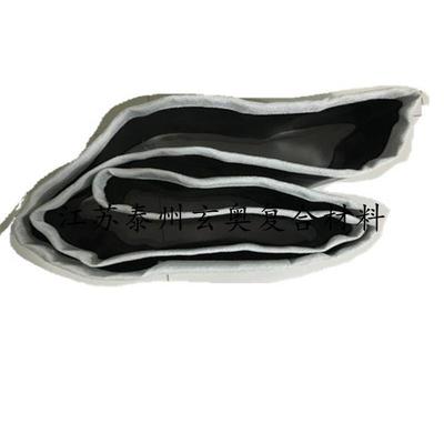 橡胶复合布烟道用蒙皮硅氟胶布钢丝膨胀节蒙皮200度电厂烟道圈带