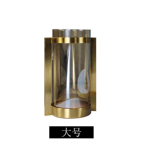 轻奢风客厅花瓶摆件玻璃插花干花北欧现代美式餐桌电视柜软装饰品
