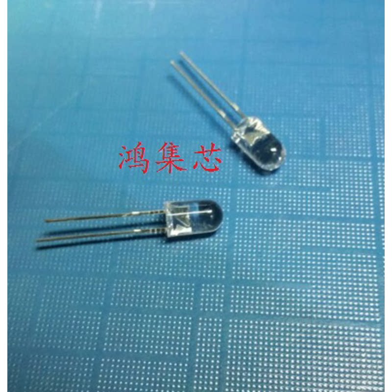 5mm圆头无边850nm红外发射监控补光摄像头夜视灯直插LED二极灯珠