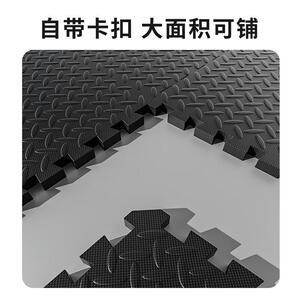 proiron普力胶垫健身房地垫运动地艾隔音垫地板2厘米厚6片