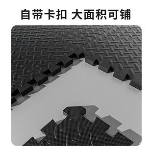 proiron普力胶垫健身房地垫运动地艾隔音垫地板2厘米厚6片