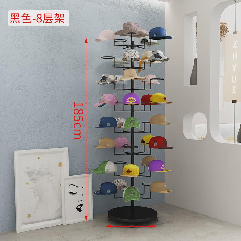 服装饰品店帽子展示架落地儿童母婴挂帽托多层摆放移动收纳置物架