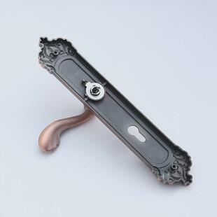 330长85孔距锁锁室内大门门锁压把锁把手欧式仿古门锁锁具定制