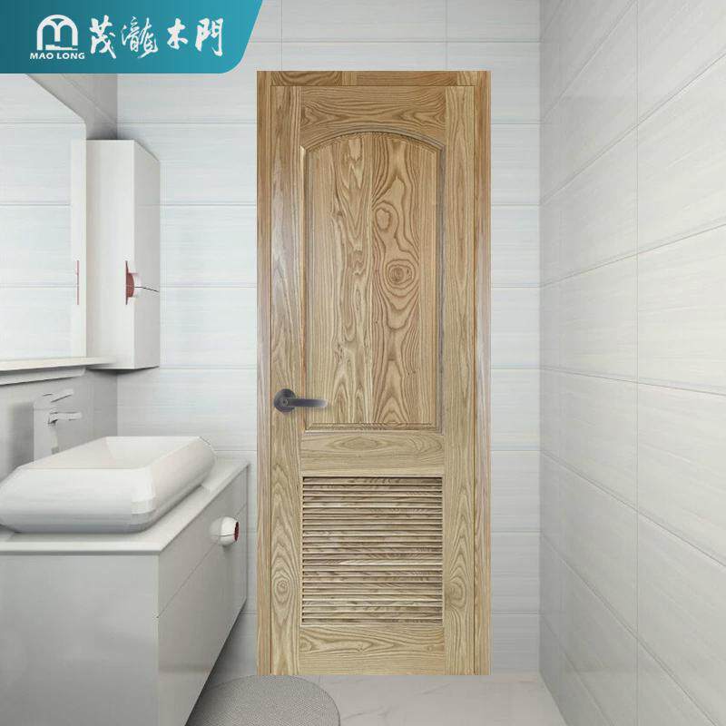 家用现代简约卫生间百业门木门原木实木复合烤漆门室内隔音套装门