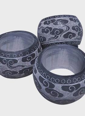 石雕柱墩底座柱鼓墩青石柱墩仿古石墩子圆墩空心石柱础柱顶石