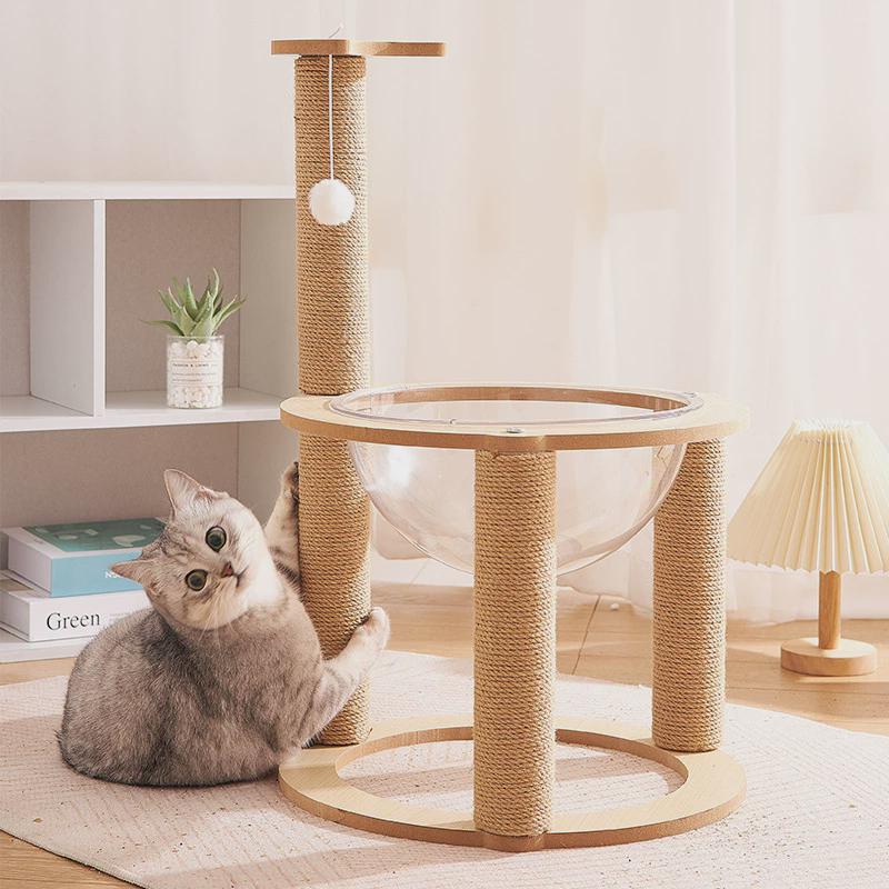 抖音同款猫爬架立式猫爪柱太空舱猫窝耐磨耐抓不掉屑猫架猫树一体