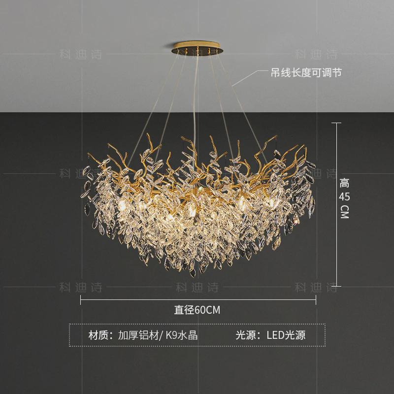 星护眼2024轻奢法式餐厅灯跨境卧室灯大厅主厅枝形匠吊灯客厅灯具