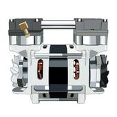 定制110w迷你空压机机头便携式 活塞空氣壓縮機80h l1l制氧压缩机