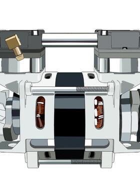 活塞110w迷你空氣壓縮機便携式定制空压机机头80h-l1l制氧压缩机
