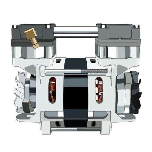 定制110w迷你空氣壓縮機制活塞空压机机头80h-l1l便携式氧压缩机