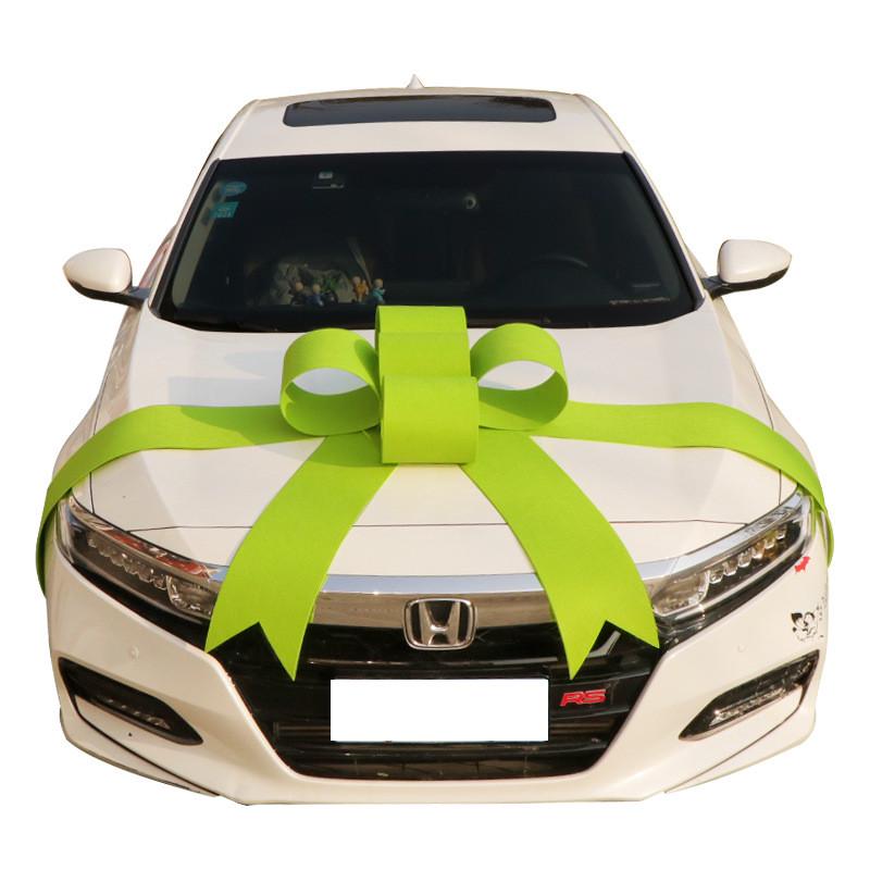 新提交车蝴蝶结大红花展厅车展布置装饰车上市交付交房蝴蝶结花球