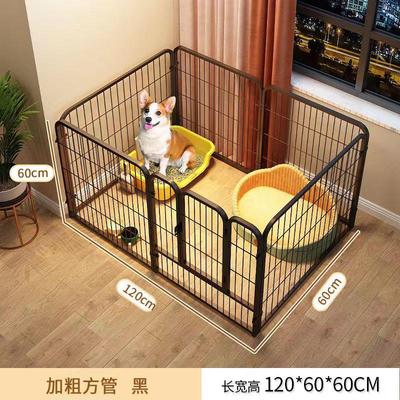 狗围栏室内一室一厅一卫栅栏狗窝厕所一体狗狗笼子中型犬宠物围栏