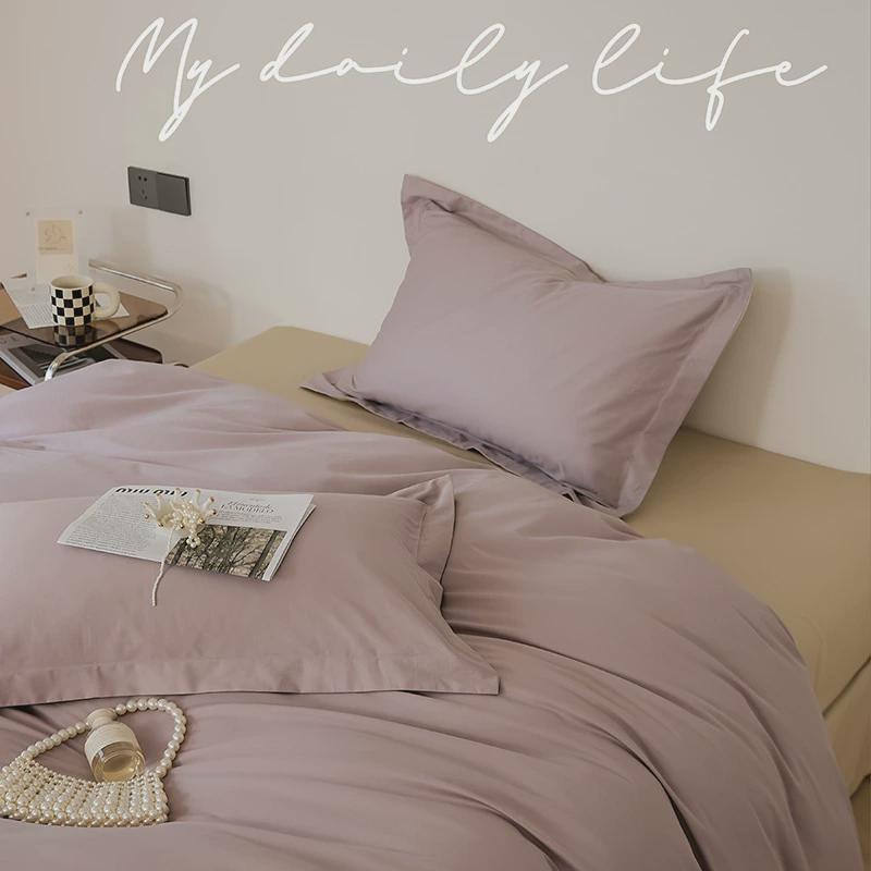 秋冬加厚款床笠100s磨毛拼色四件套纯棉加厚四件套全棉床单长绒棉