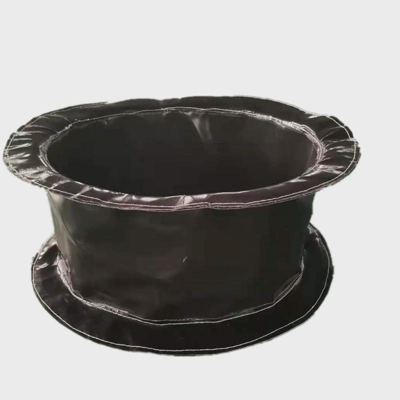 橡胶复合布烟道用圈硅氟胶布钢丝膨胀节蒙皮200度电厂烟道蒙皮带