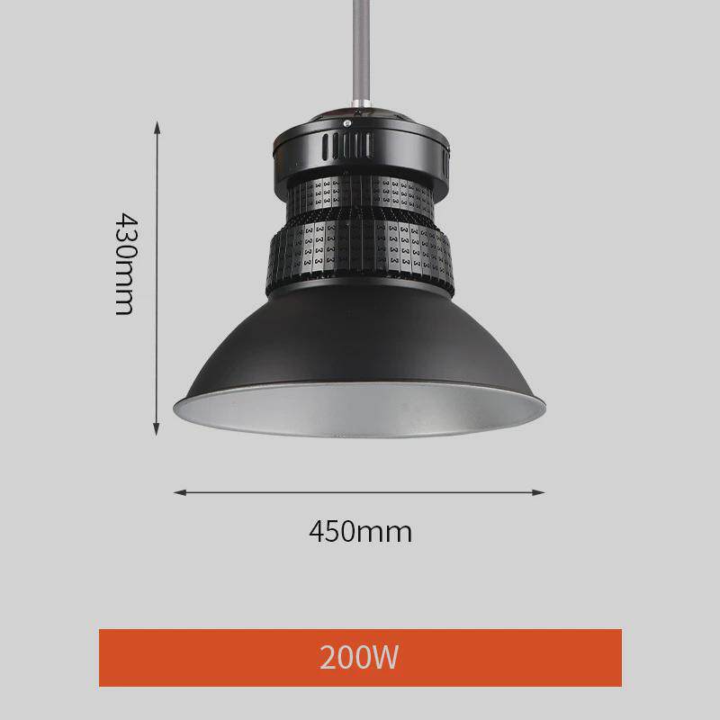 led鳍片工矿灯工厂车间照明灯仓库灯200瓦大功率超亮天棚灯