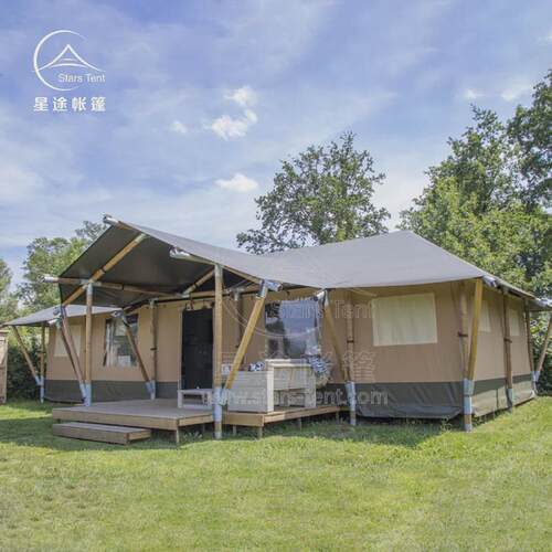 户外民宿帐篷小屋酒店帐篷大型木屋露营野奢两室一厅营地帐蓬