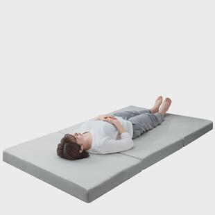 4y三折叠加厚地铺床垫办公午休睡垫拆高密度海绵垫子可榻榻米床垫