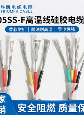 耐高温牌电线正标h05ss-f2*1.5mm/od:8.3硅胶护套线胜ce认证