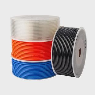 软管泰管业气动pu气管空气源气动软管4x2.5红蓝黑透明200m