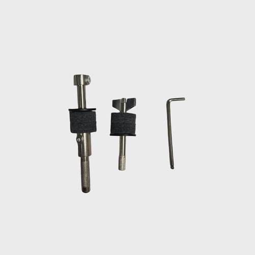 架子鼓配件牛铃夹镲片叠加头副踩镲支架/镲架水镲连接夹支臂