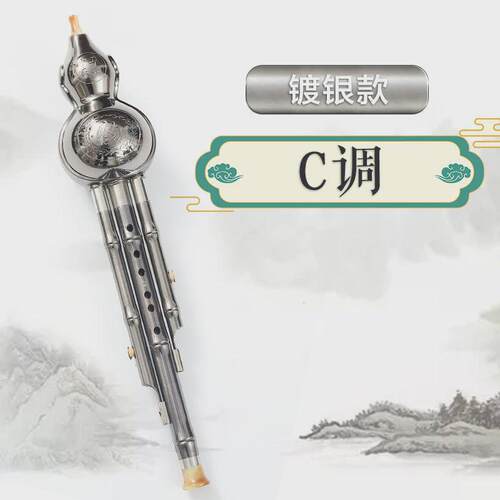 镀铜镀银民族乐器降b调初学者小学生专业演奏型胡芦丝葫芦丝c调