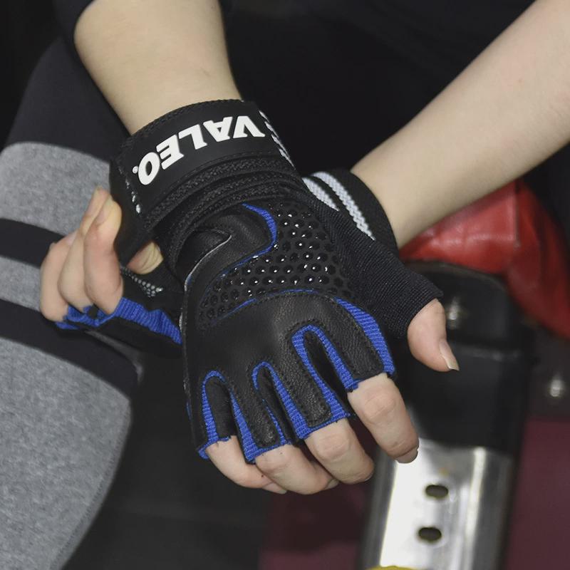 热销valeo健身房器械套男女哑铃护手单杠锻炼腕训练半指运动引体