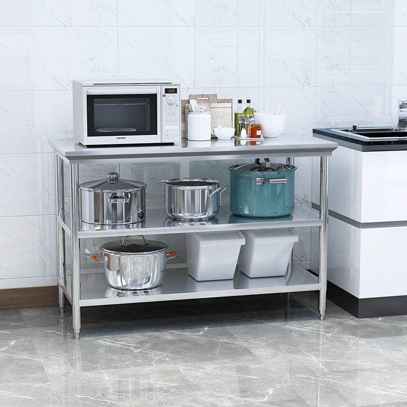 不锈钢加厚商用工作台饭店厨房操作台切菜桌子案板打荷台面双层,五金/工具,工作台/防静电工作台/重型工作台,淘宝优惠券,粉丝福利购,淘宝优惠卷