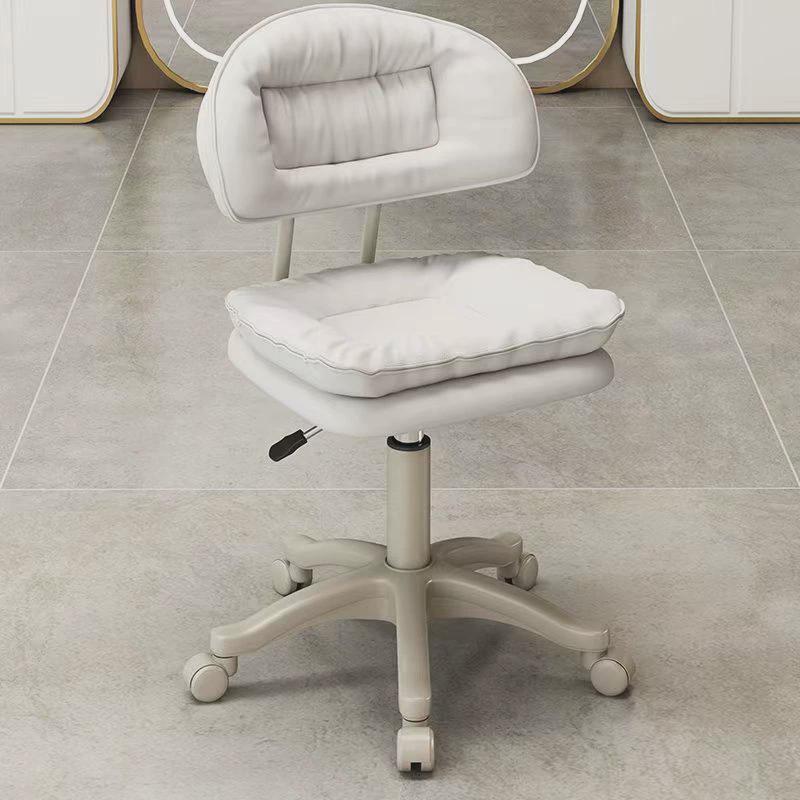 家用美容院用升降靠背椅子美容凳子升降滑轮美甲美发美睫高脚凳