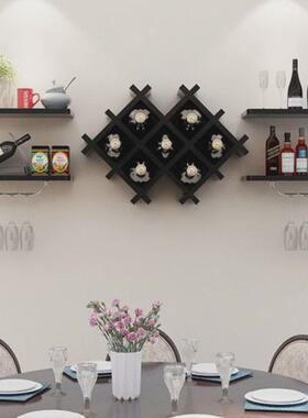 简约现代墙上餐厅悬挂式壁挂酒架红酒杯架倒挂客厅酒柜置物架酒架