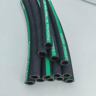 棉线编织胶管输气输水低压输油软管黑色夹线橡胶管加长120米现货