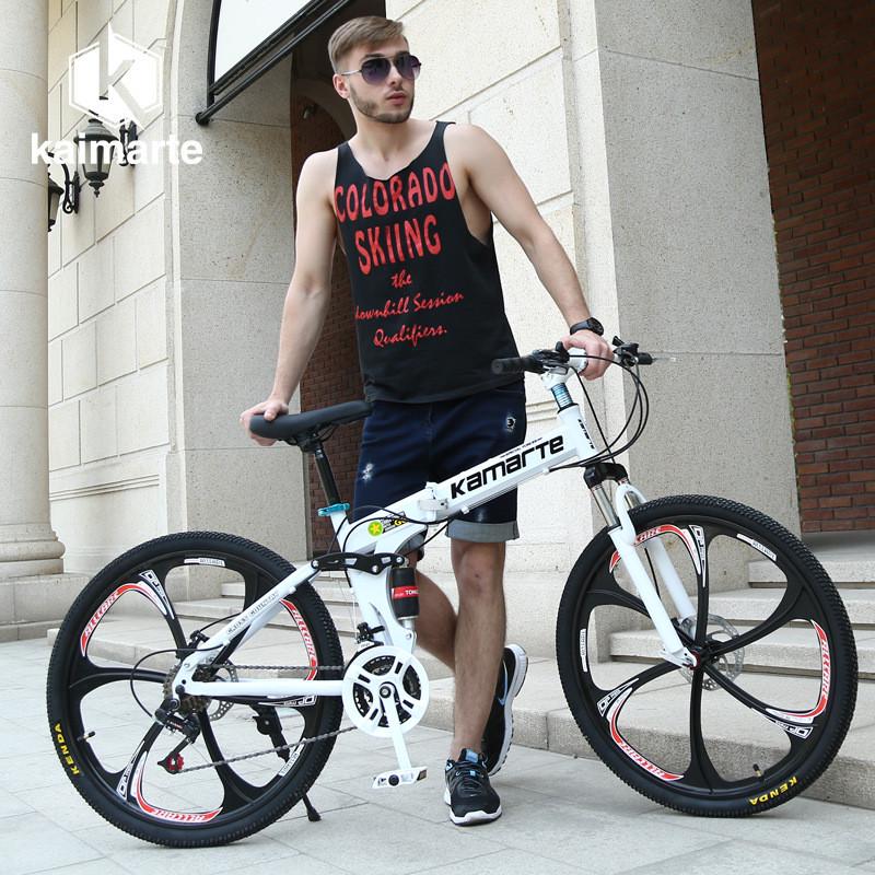 厂家热销软尾折叠山地自行车成人减震学生越野变速通勤bicycle