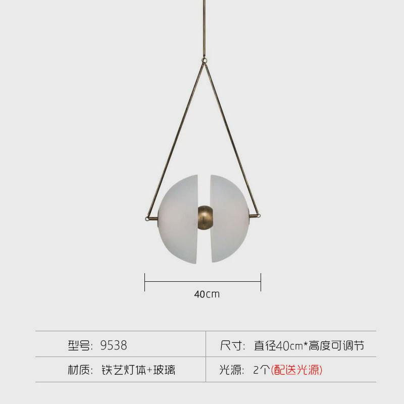 后现代艺术餐桌吊灯样板间吧台轻奢灯具卧室床头玄关单头小吊灯