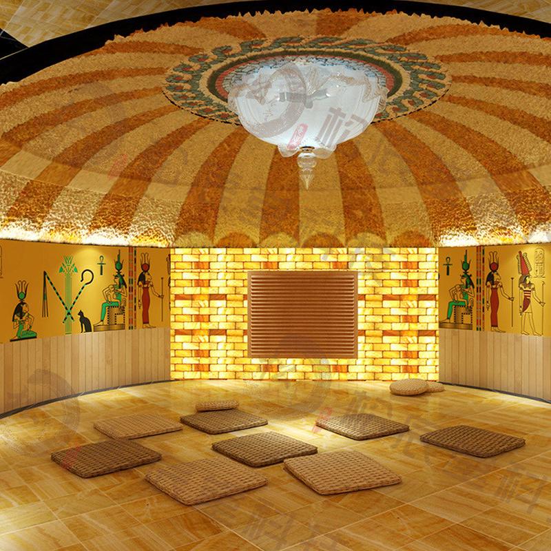 松辰堂蒙古包汗蒸房大型承建装修安装洗浴汗蒸广场汗蒸馆设备厂家